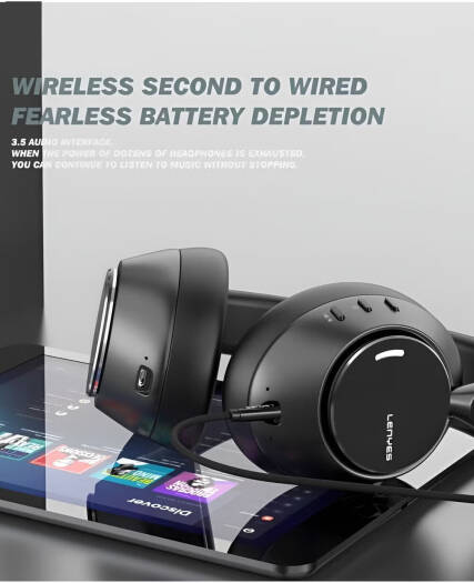 Lenyes Bluetooth 5.3 ANC HiFi Foldable Headphones LH23