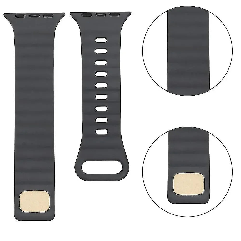 Buckle Soft Silicone Band For Apple Watch - Three