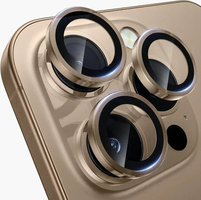 Green Ring Camera Lens Protector iPhone 16 Pro / 16 Pro Max - Three