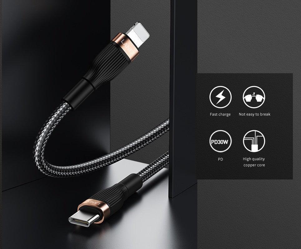 Lanex USB To Lightning Data Cable LS21L - Three