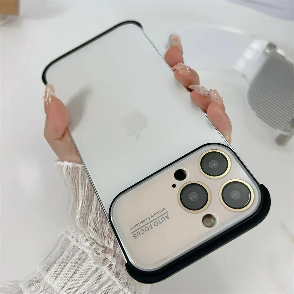 Corner Pad Glass Frameless Case iPhone 13 Pro Max - Three