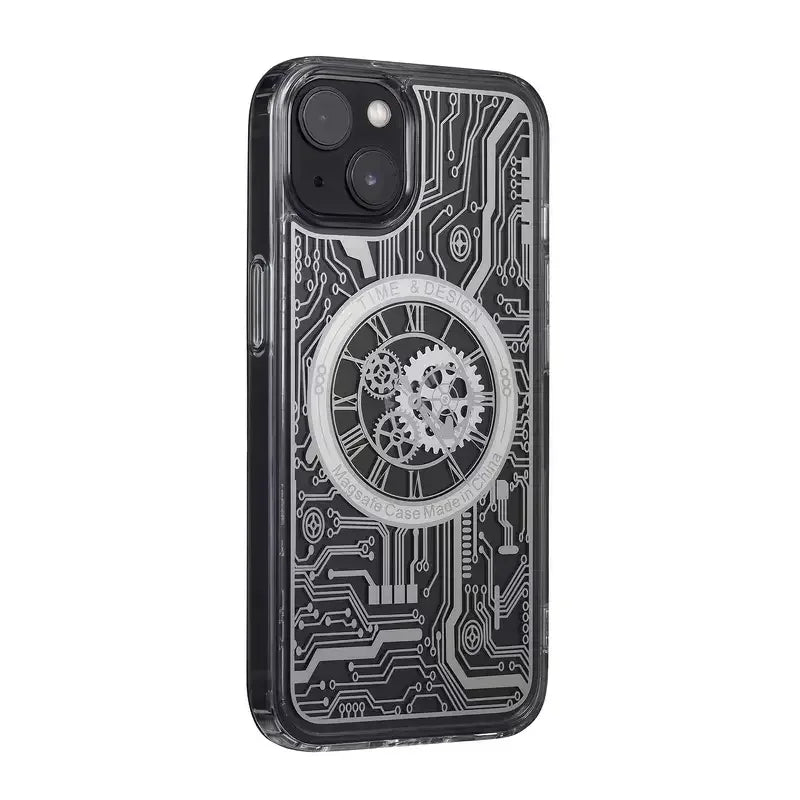 Transparent Mechanical Watch Case iPhone 14 - Three