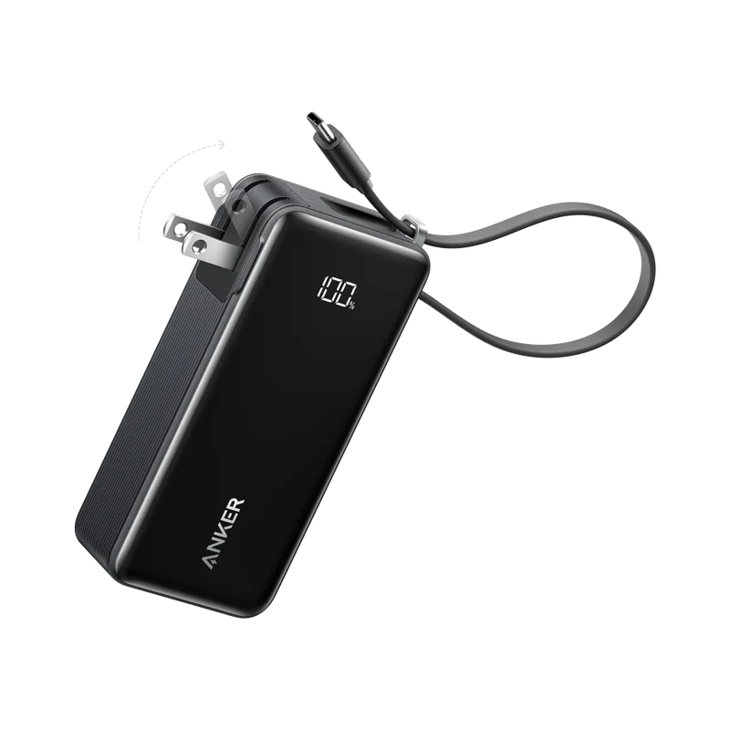 Anker Power Bank Built-In Cable 10000MHA 30W A1637