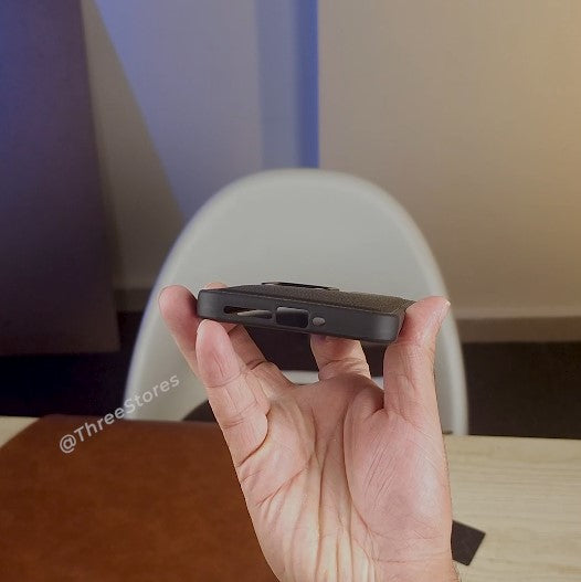 Black Leather Case Samsung A15