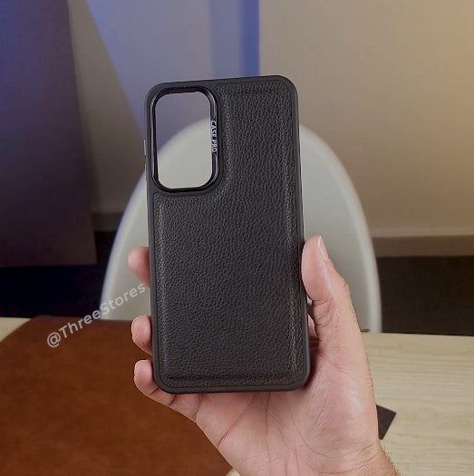 Black Leather Case Samsung A25
