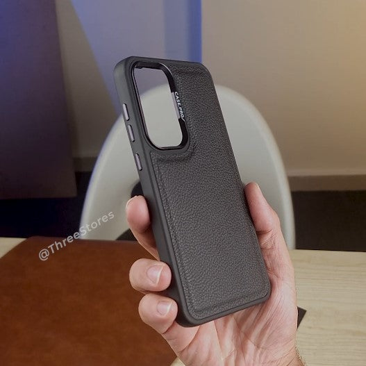 Black Leather Case Samsung A15