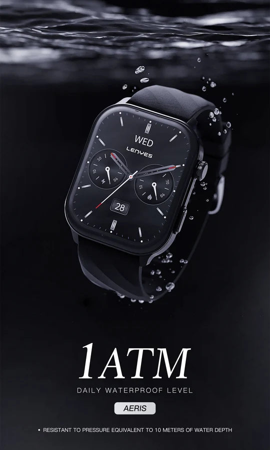Lenyes 2.01-Inch GPS Bluetooth Calling 1ATM Smart Watch Aeris