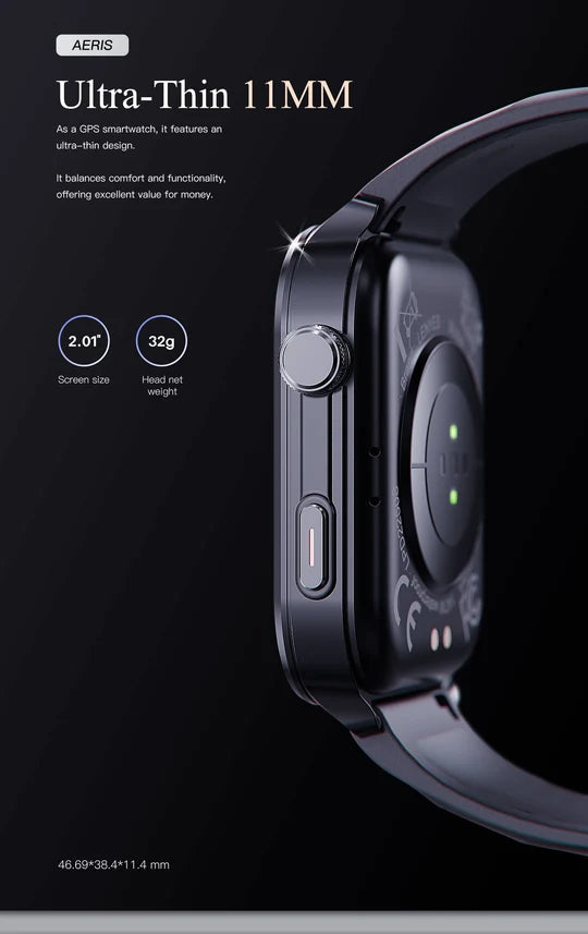 Lenyes 2.01-Inch GPS Bluetooth Calling 1ATM Smart Watch Aeris