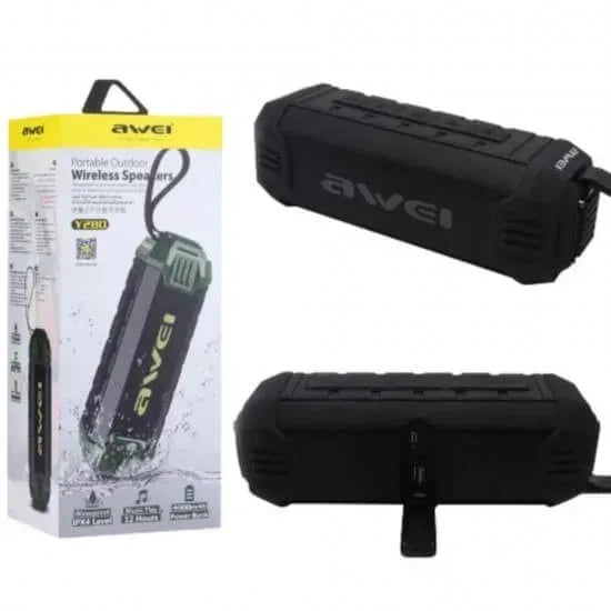 Awei 2 in 1 Wireless Speaker & Power Bank Y280 - Three