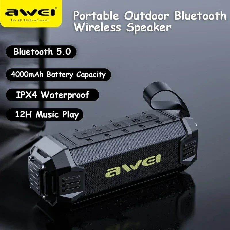 Awei 2 in 1 Wireless Speaker & Power Bank Y280 - Three