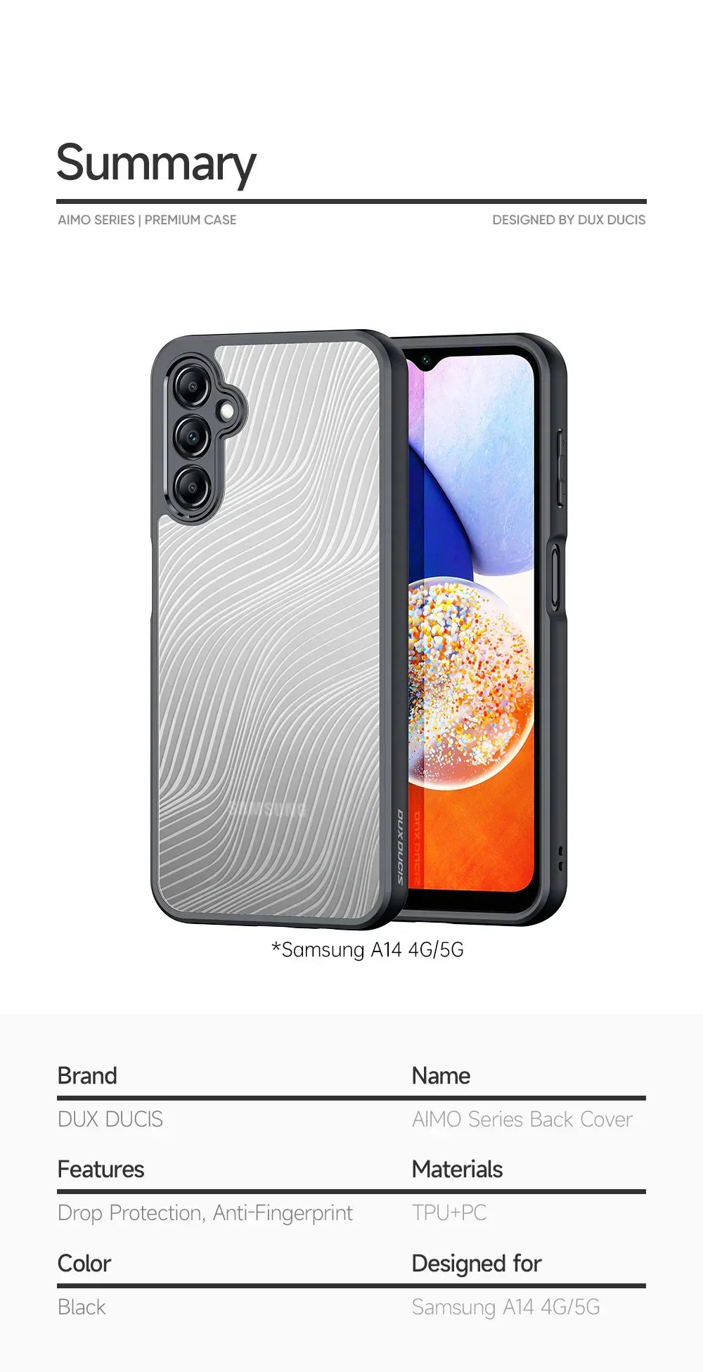 Dux Ducis Aimo Series Case Samsung A14 - Three