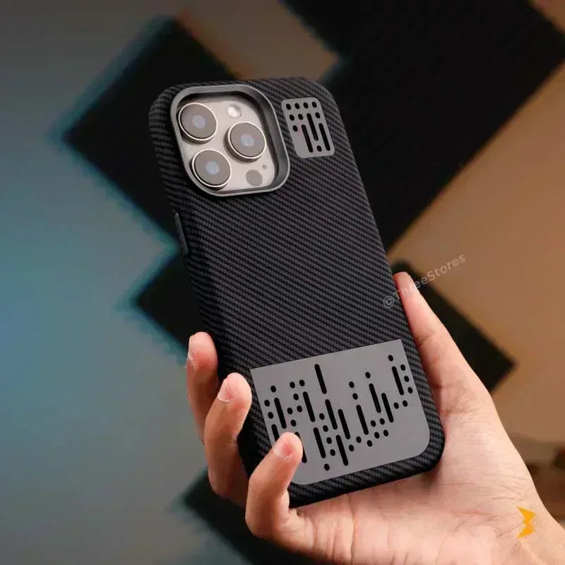 Air Vent Carbon Magsafe Case iPhone 16 Pro Max - Three