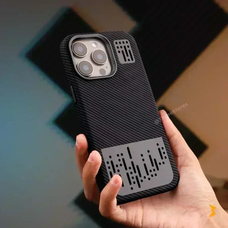 Air Vent Carbon Magsafe Case iPhone 16 Pro Max - Three