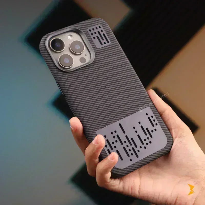 Air Vent Carbon Magsafe Case iPhone 16 Pro Max - Three