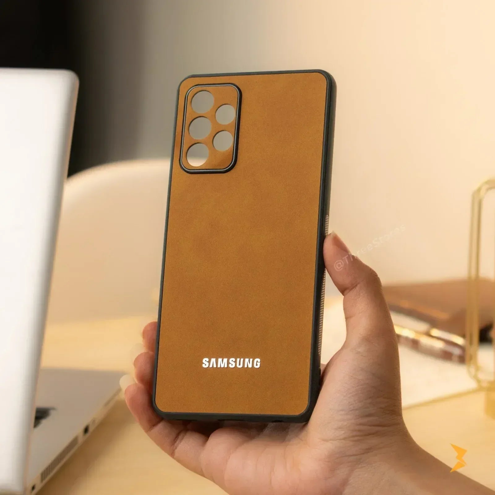 Alcantara Case Samsung A52 - Three