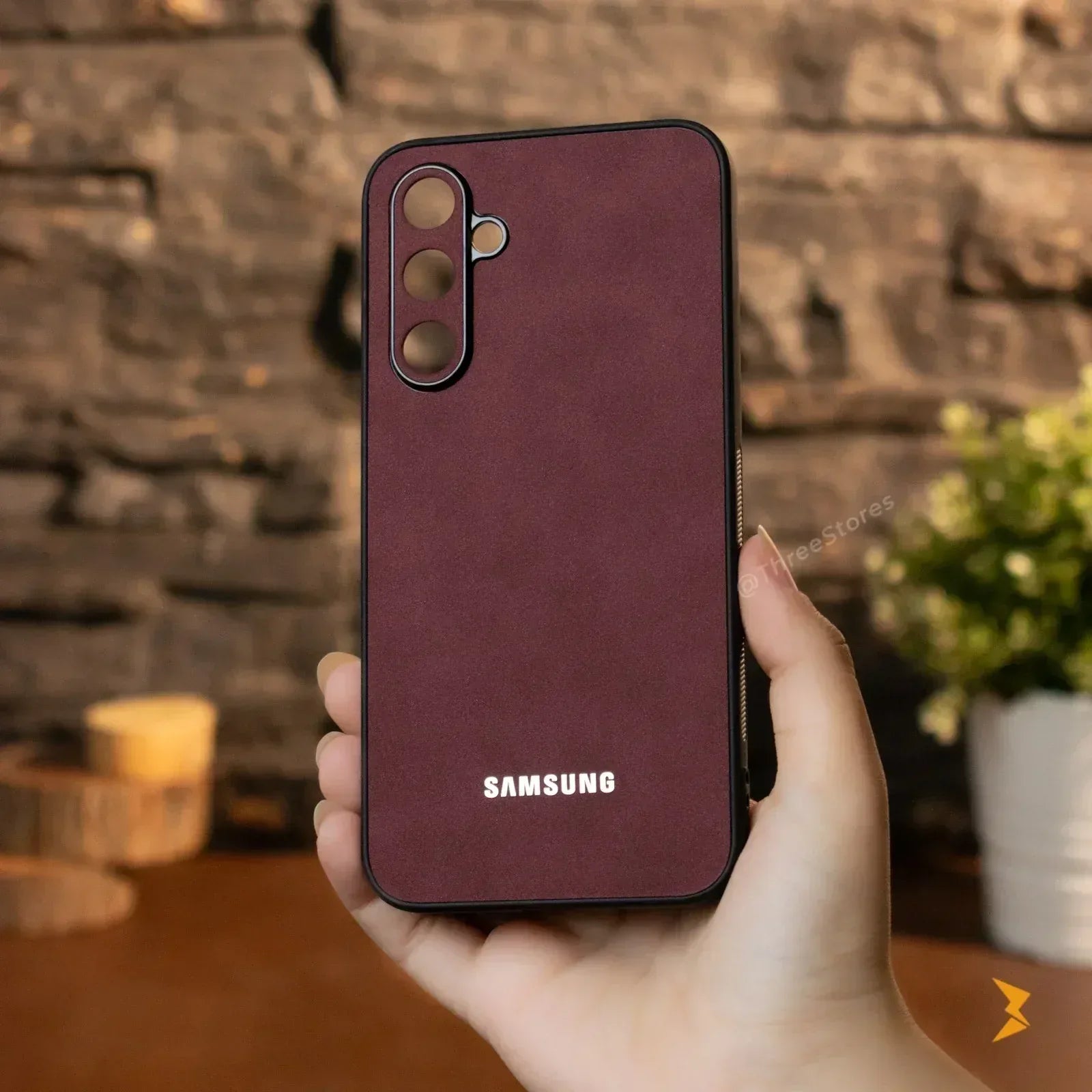 Alcantara Case Samsung A54 - Three
