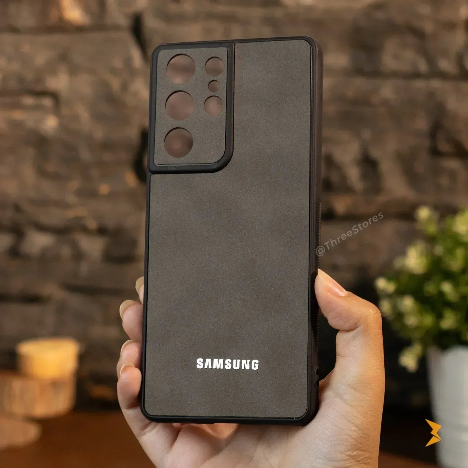 Alcantara Case Samsung S21 Ultra - Three