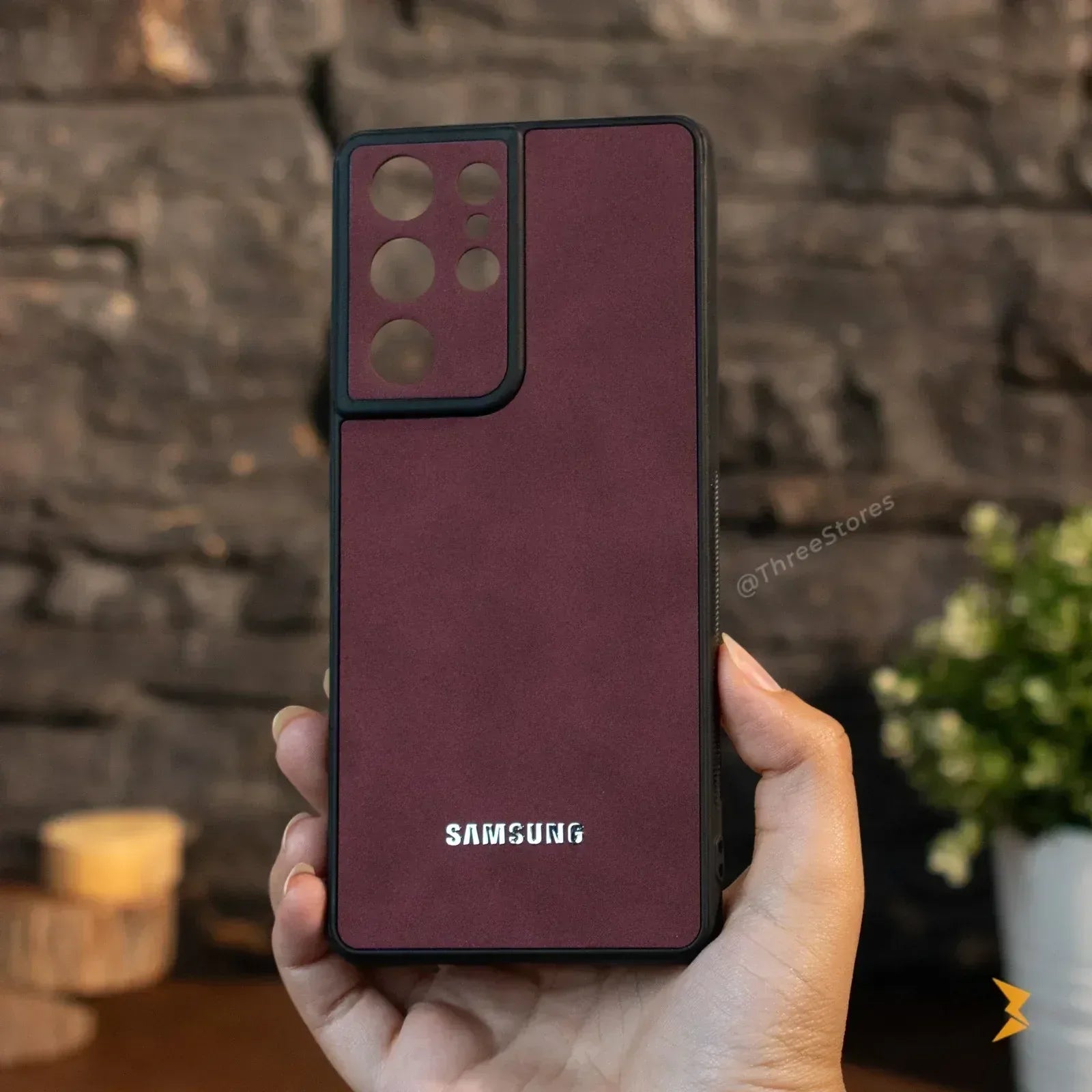 Alcantara Case Samsung S21 Ultra - Three