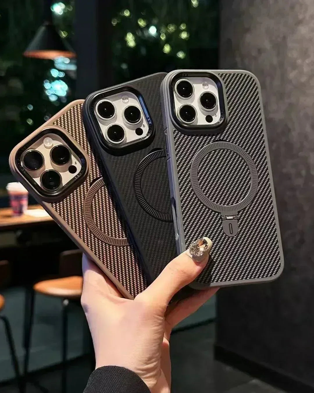 Alpha Carbon Case iPhone 16 Pro Max - Three