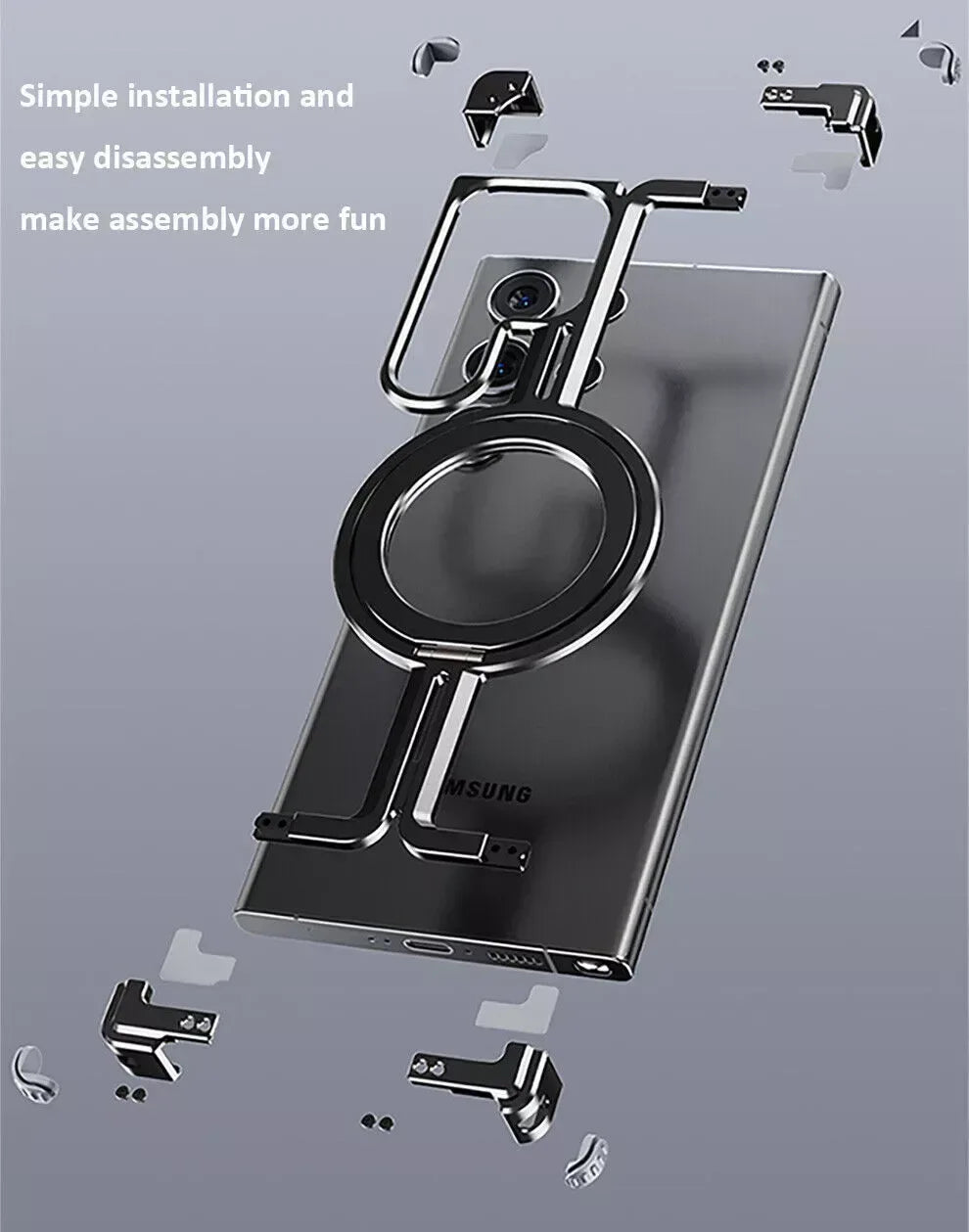 Aluminum Alloy MagSafe Case Samsung S24 Ultra - Three