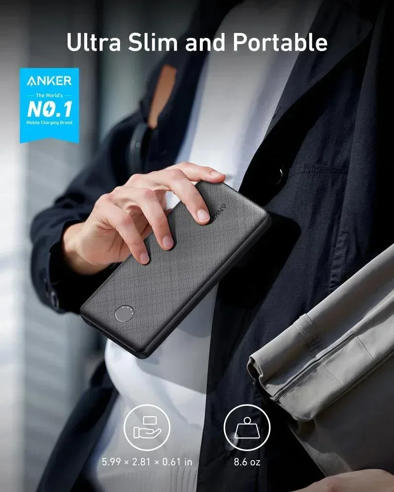 Anker 525 Power Bank 20W PowerCore 20K A1287 - Three