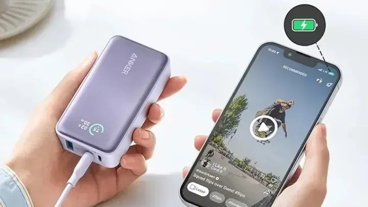 Anker 533 Pocket-Friendly 10K Power Bank 30W A1256 - Three