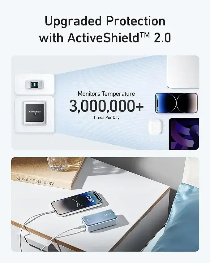 Anker 533 Pocket-Friendly 10K Power Bank 30W A1256 - Three