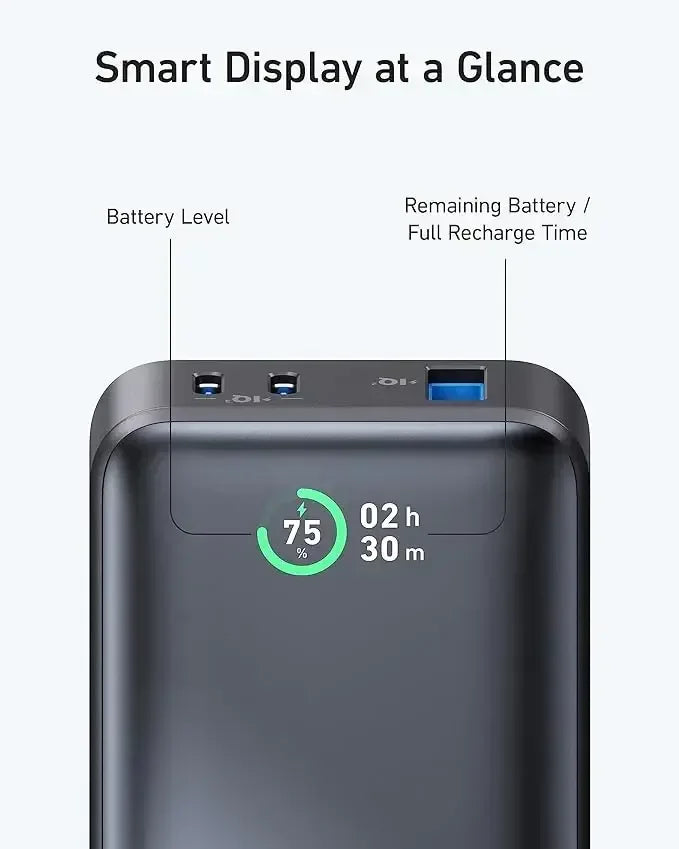 Anker 533 Pocket-Friendly 10K Power Bank 30W A1256 - Three