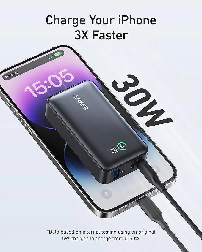 Anker 533 Pocket-Friendly 10K Power Bank 30W A1256