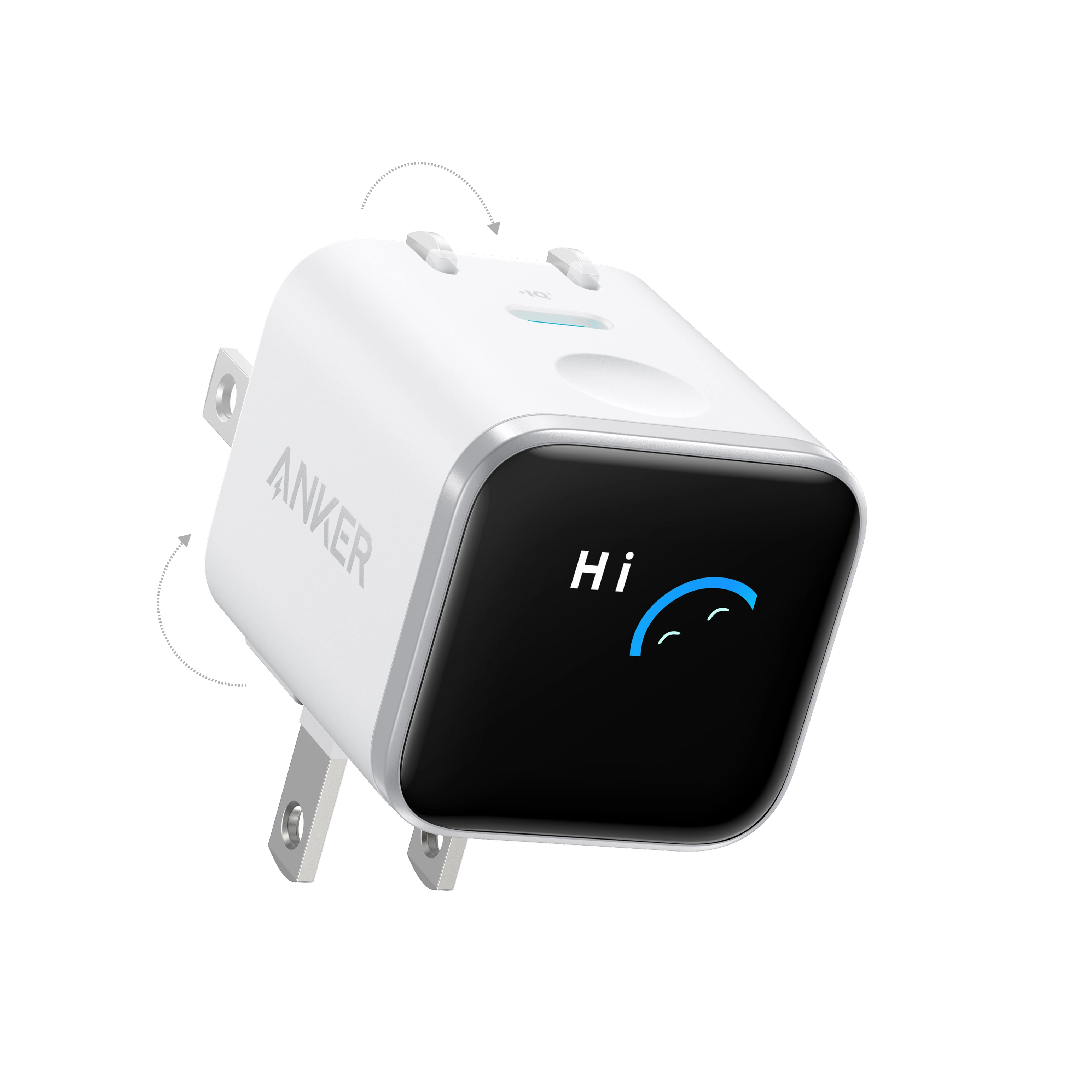 Anker Nano Wall Charger 45W Smart Display 180° Foldable