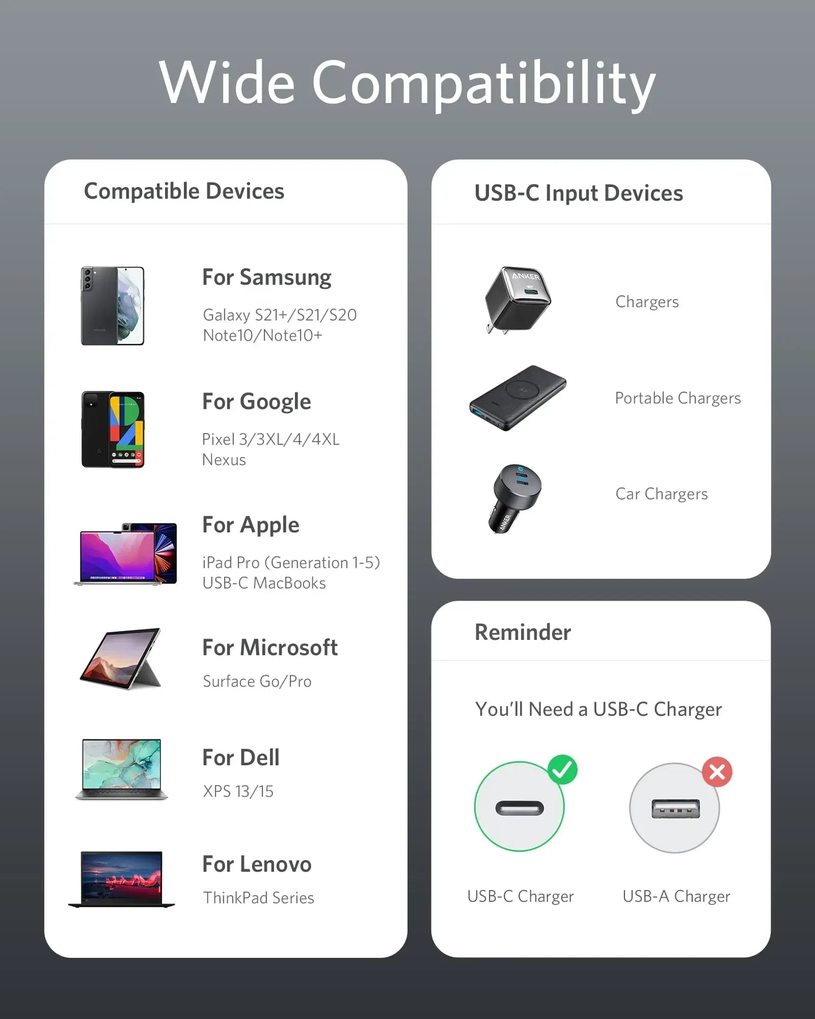 Anker Nylon Cable 333 USB-C to USB-C 100W A8756H11 - Three