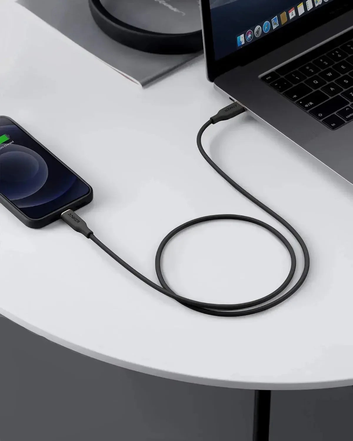 Anker PowerLine III Flow USB C to Lightning Cable A8663 - Three