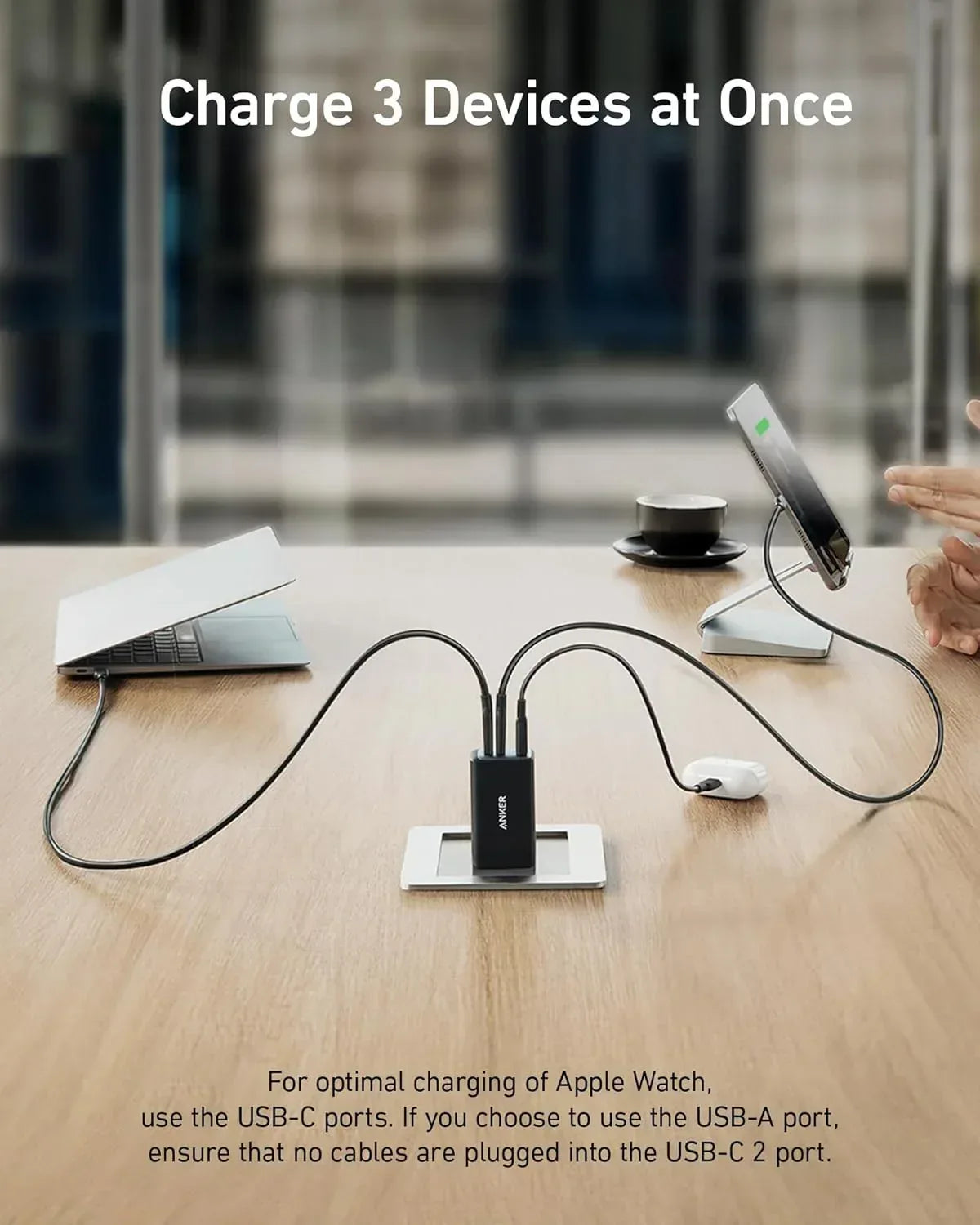 Anker PowerPort III 3-Port 65W Charger A2667 - Three
