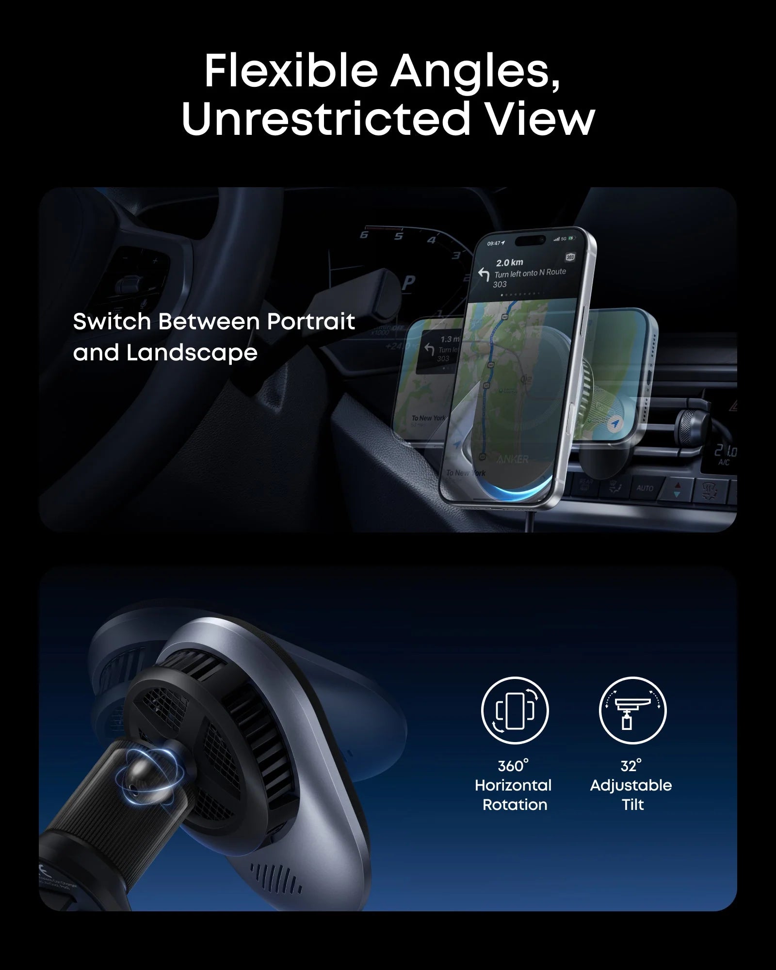 Anker Prime Wireless Car Charger (MagGo, AirCool, Pad)