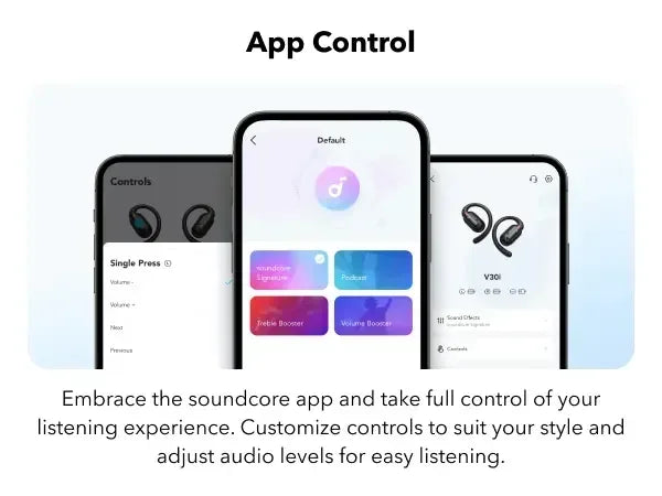 Anker Soundcore Open-Ear Earbuds V30i - Three