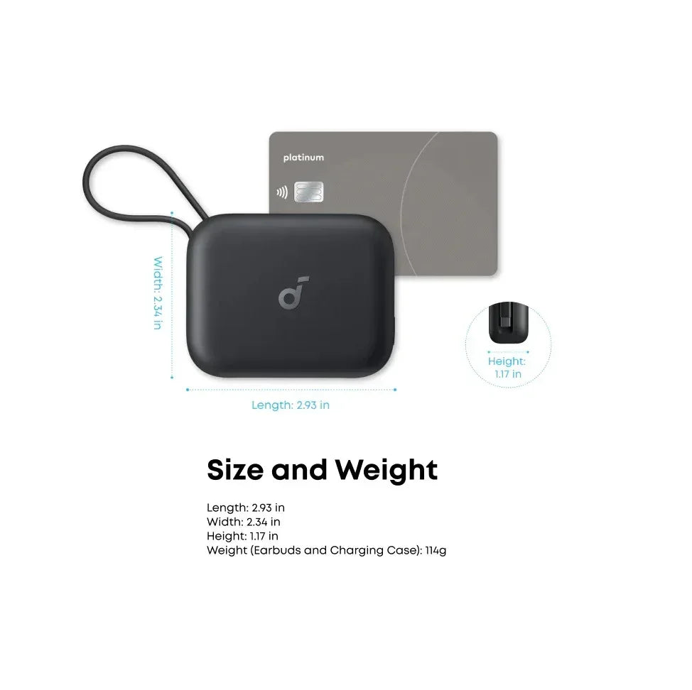 Anker Soundcore | Wireless Earbuds with Portable Phone Charger (No Lightning Adapter) P41i - Three