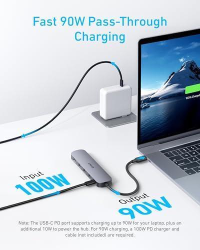 Anker USB-C Hub (5-in-1, 4K HDMI) A83575 - Three