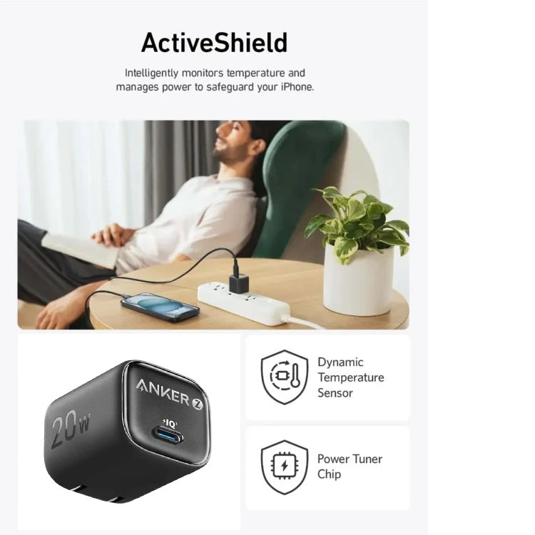 Anker Zolo IQ3 PD3.0 20W Wall Charger With Cable B2699