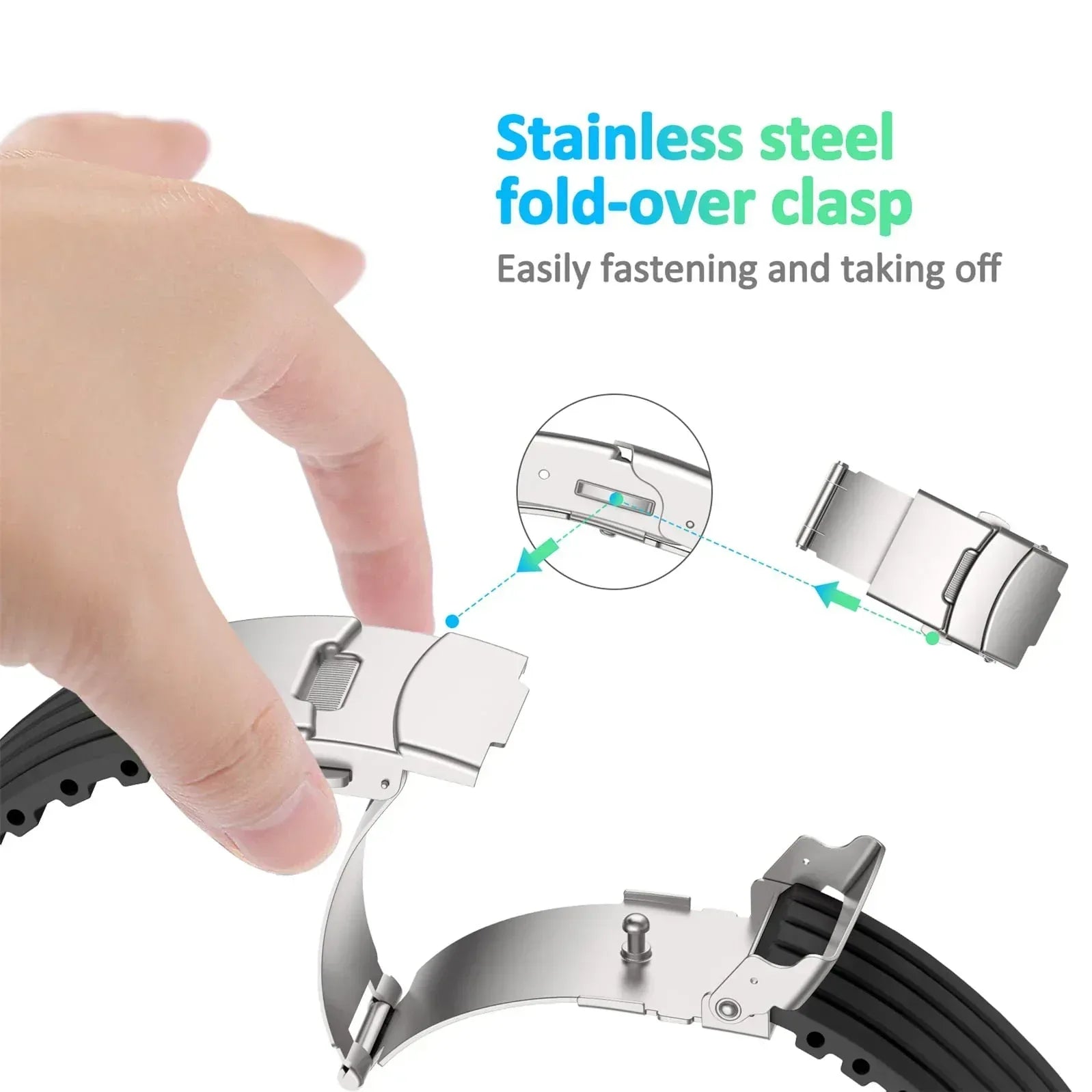 Tissot Compatible Silicone Starp For Apple Watch - Three