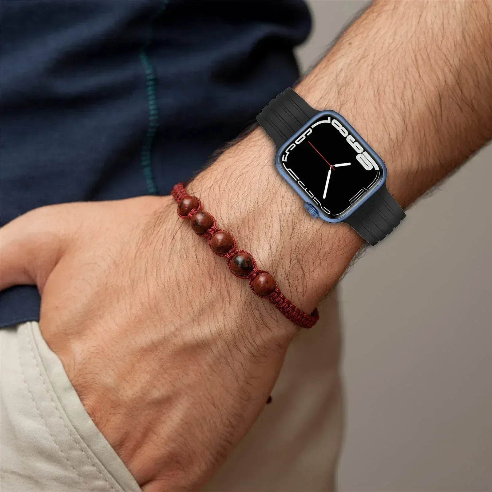 Tissot Compatible Silicone Starp For Apple Watch - Three