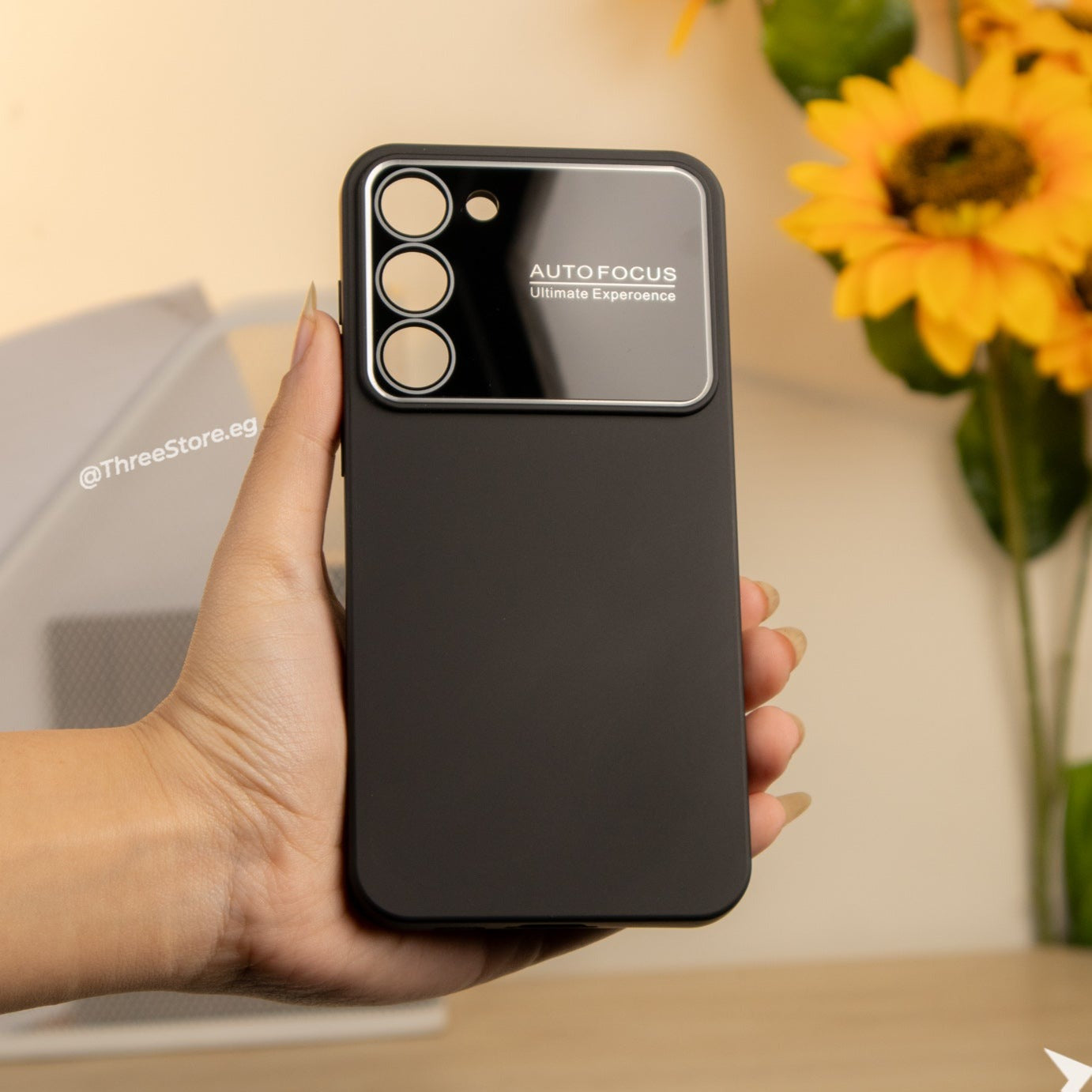 جراب Autofocus بحماية لعدسة الكاميرا وهي تقنية تسمي التركيز التلقائي الفوري لسامسونج Samsung S23 Plus