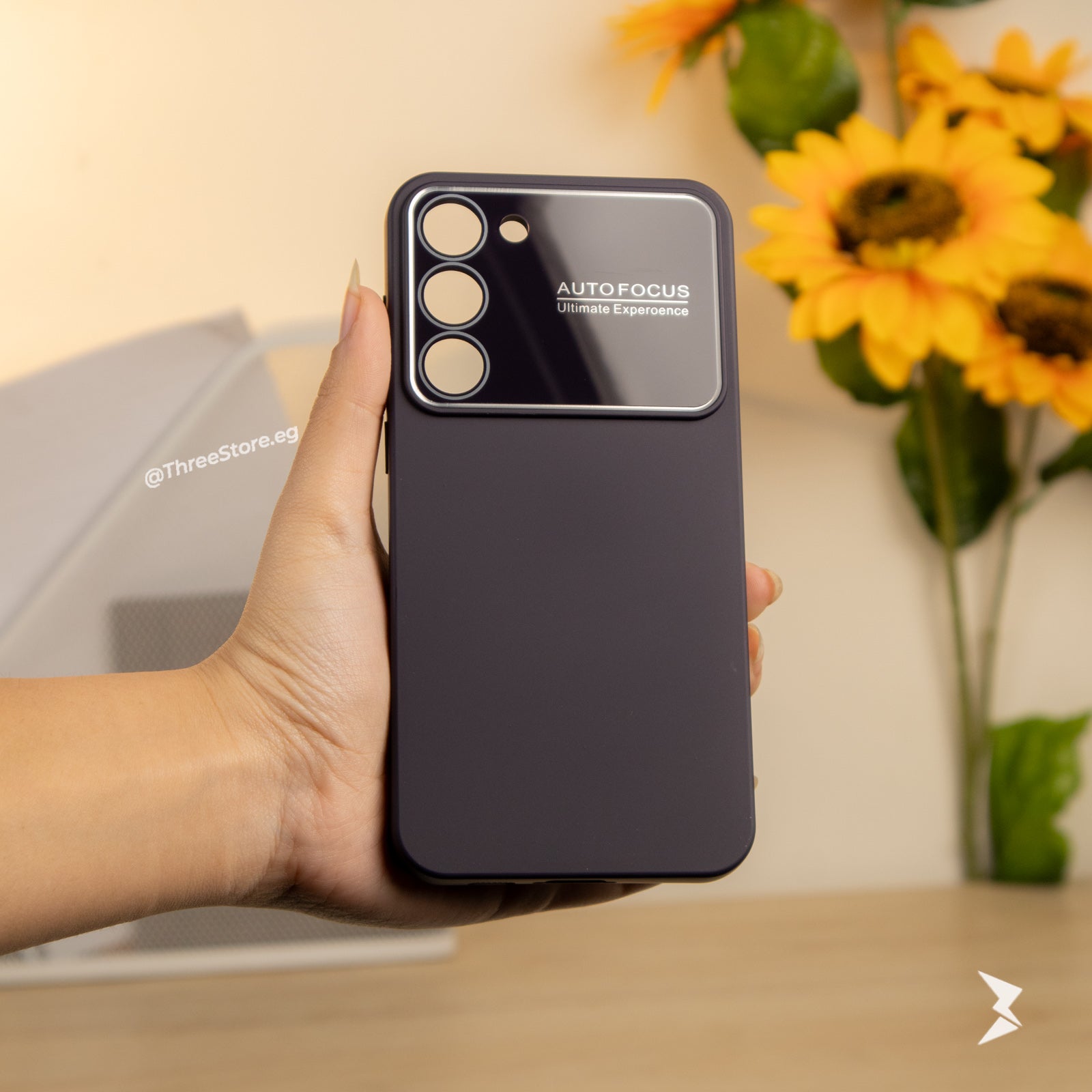 جراب Autofocus بحماية لعدسة الكاميرا وهي تقنية تسمي التركيز التلقائي الفوري لسامسونج Samsung S23 Plus