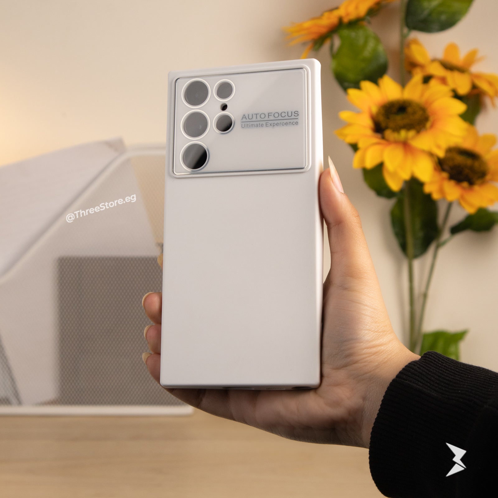 جراب Autofocus بحماية لعدسة الكاميرا وهي تقنية تسمي التركيز التلقائي الفوري لسامسونج Samsung S23 Ultra