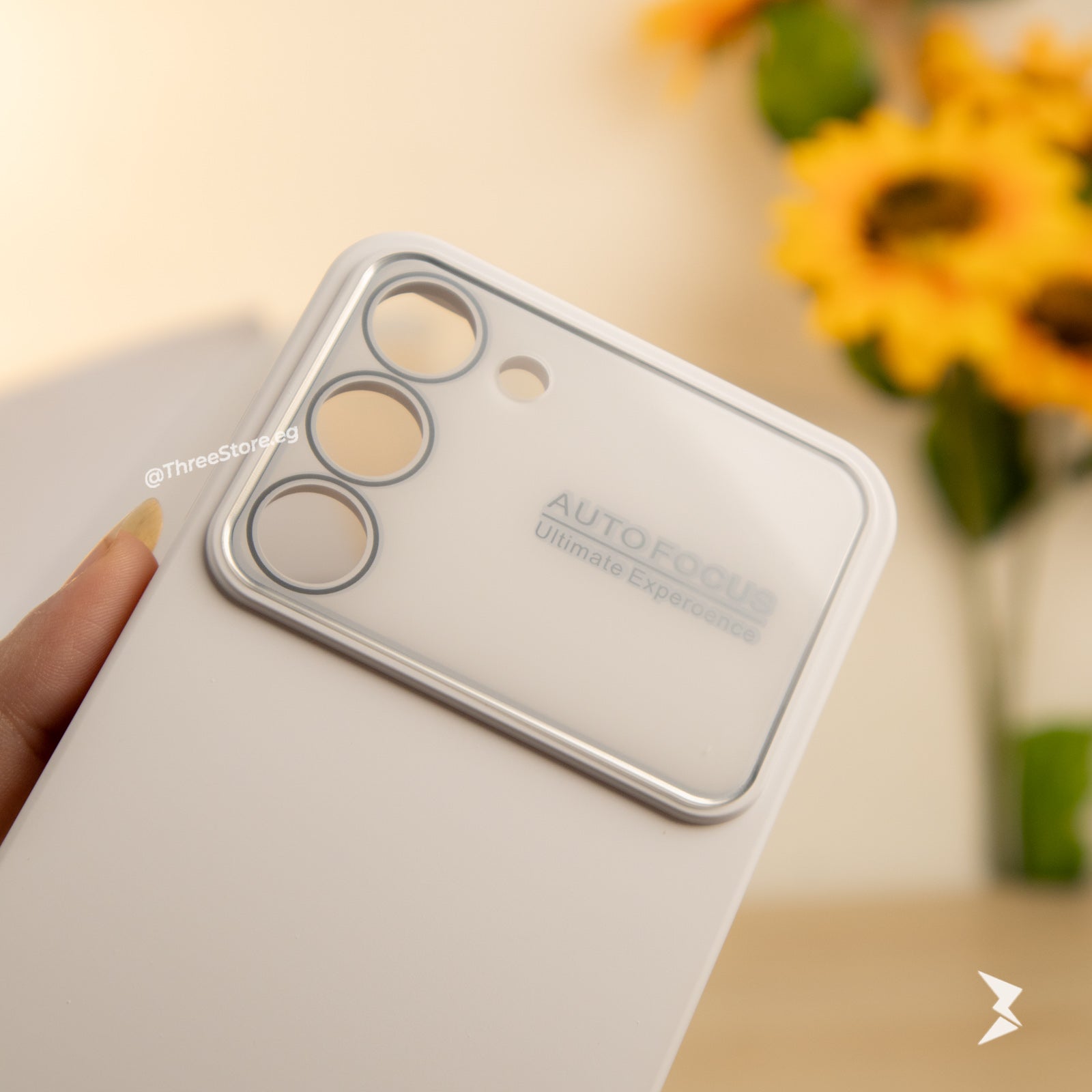 جراب Autofocus بحماية لعدسة الكاميرا وهي تقنية تسمي التركيز التلقائي الفوري لسامسونج Samsung S23 Plus