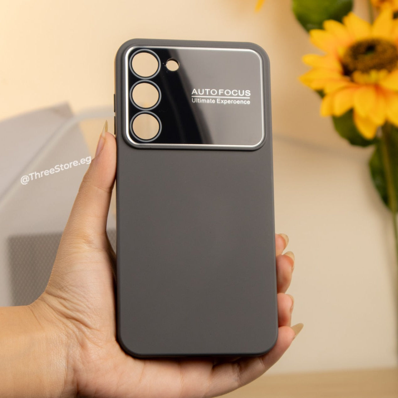 جراب Autofocus بحماية لعدسة الكاميرا وهي تقنية تسمي التركيز التلقائي الفوري لسامسونج Samsung S23 Plus