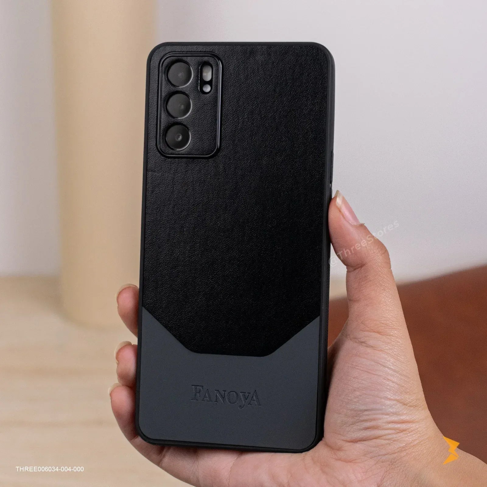 Aveiro Half Leather Case Oppo Reno 6 5g - Three