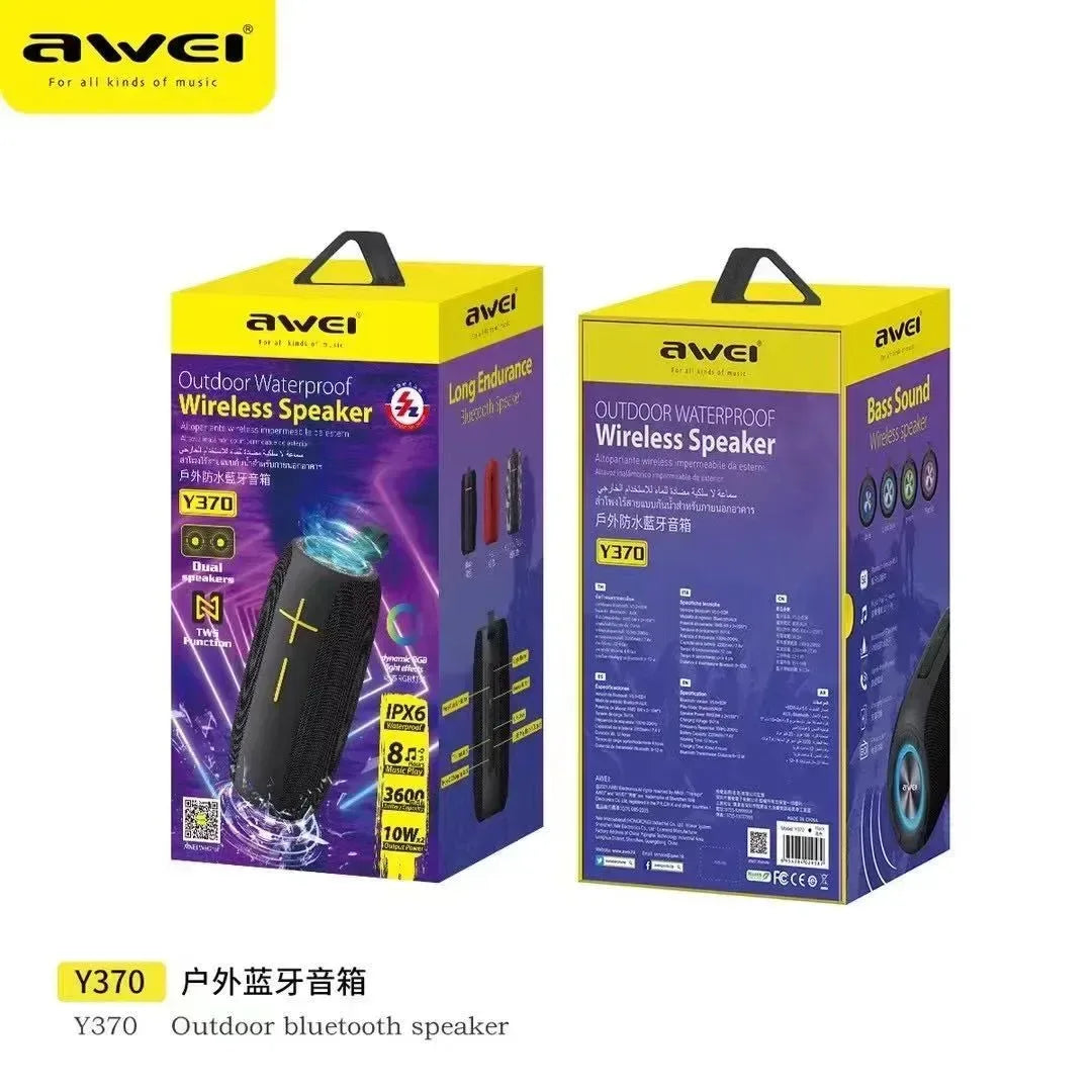 Awei Outdoor Waterproof Wireless Speaker Y370 - Three