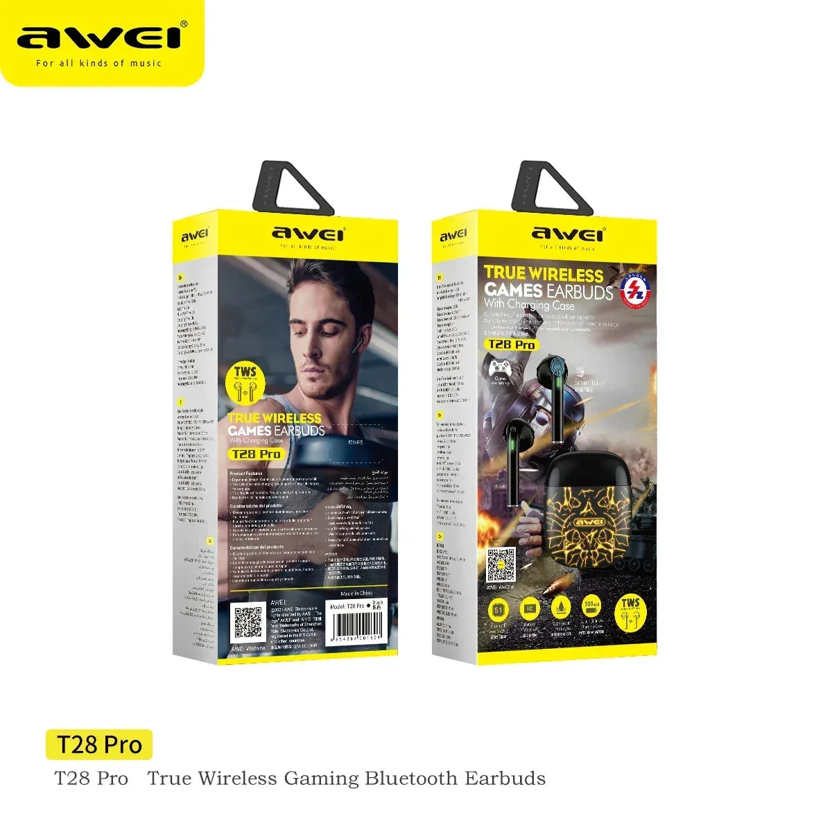 Awei True Wireless Games Earbuds T28 Pro - Three