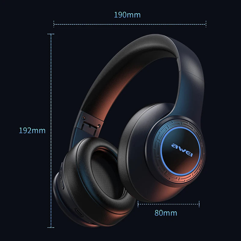 Awei Wireless RGB Over Ear Gaming Headphone A300bl