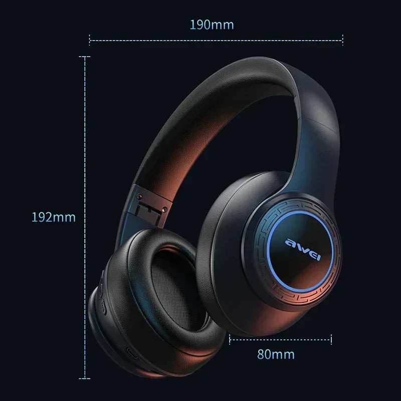 Awei Wireless RGB Over Ear Gaming Headphone A300bl - Three